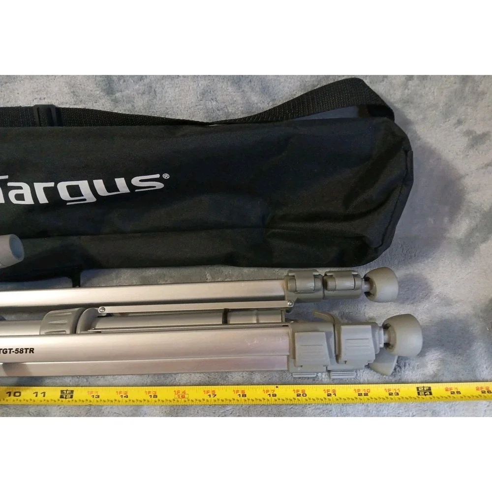 Targus TGT-58TR Camera Camcorder‎ Tripod Bubble Level Quick Release Platform Bag